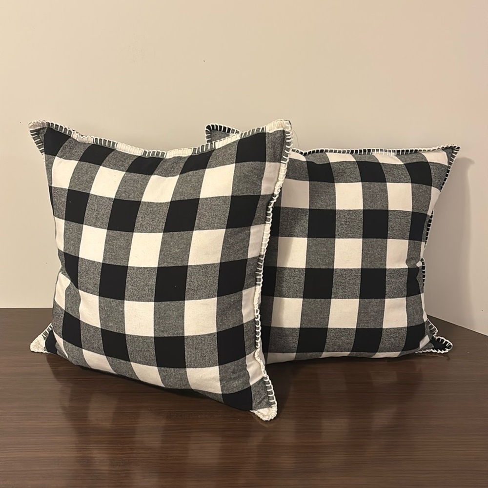 Set of Buffalo Plaid Pillows